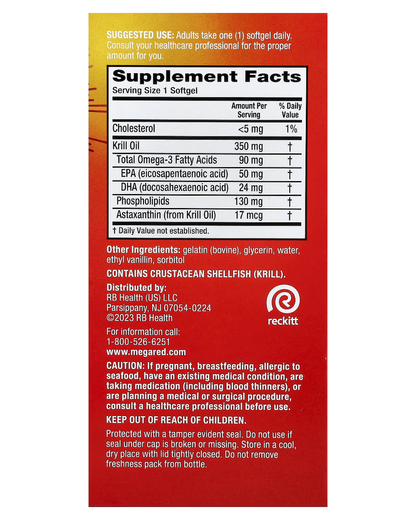 Mega Red Omega-3 Krill Oil (500mg)