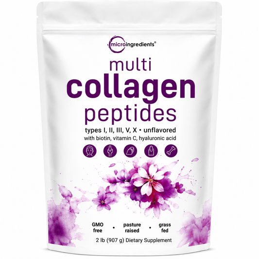 Multi Collagen Peptides Types - 907 G (2 Lb)