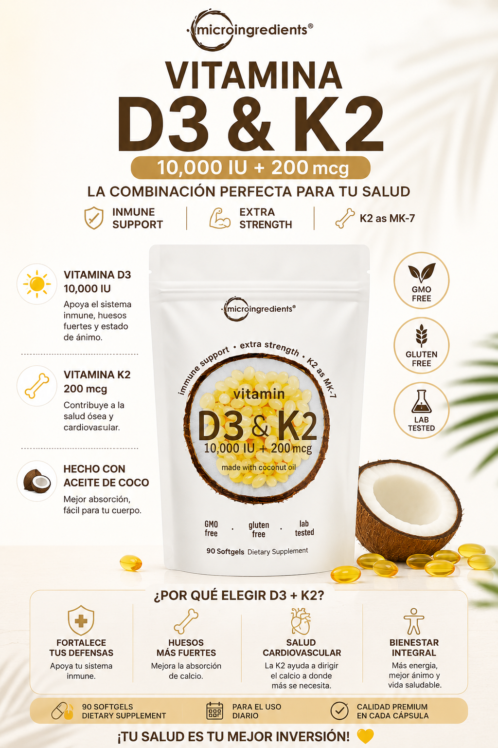 Vitamina D3 & K2 (Microingredients)