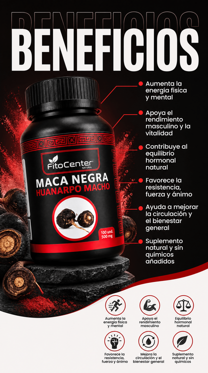 Maca Negra- Huanarpo Macho (FitoCenter)